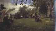 Ilia Efimovich Repin At the Academic Dacha (nn02) china oil painting reproduction